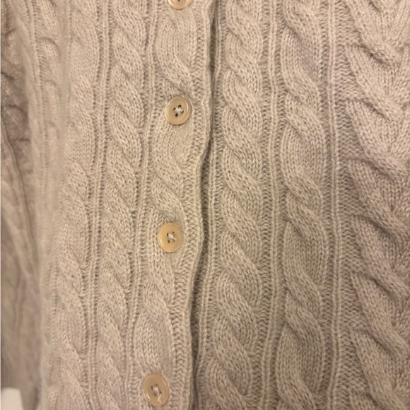Brand New Doen Danae Cable Cashmere Cardigan - Picture 6 of 7